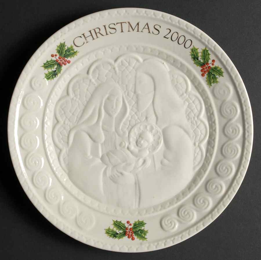 Christmas Plates Series #2 Holy Family - No Box by Belleek Pottery (Ireland)-1
