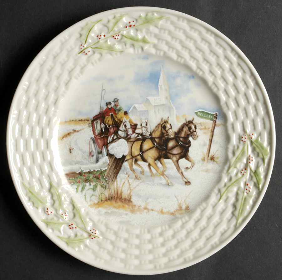 Holiday Scenes in Ireland Traveling Home - No Box by Belleek Pottery (Ireland)-1