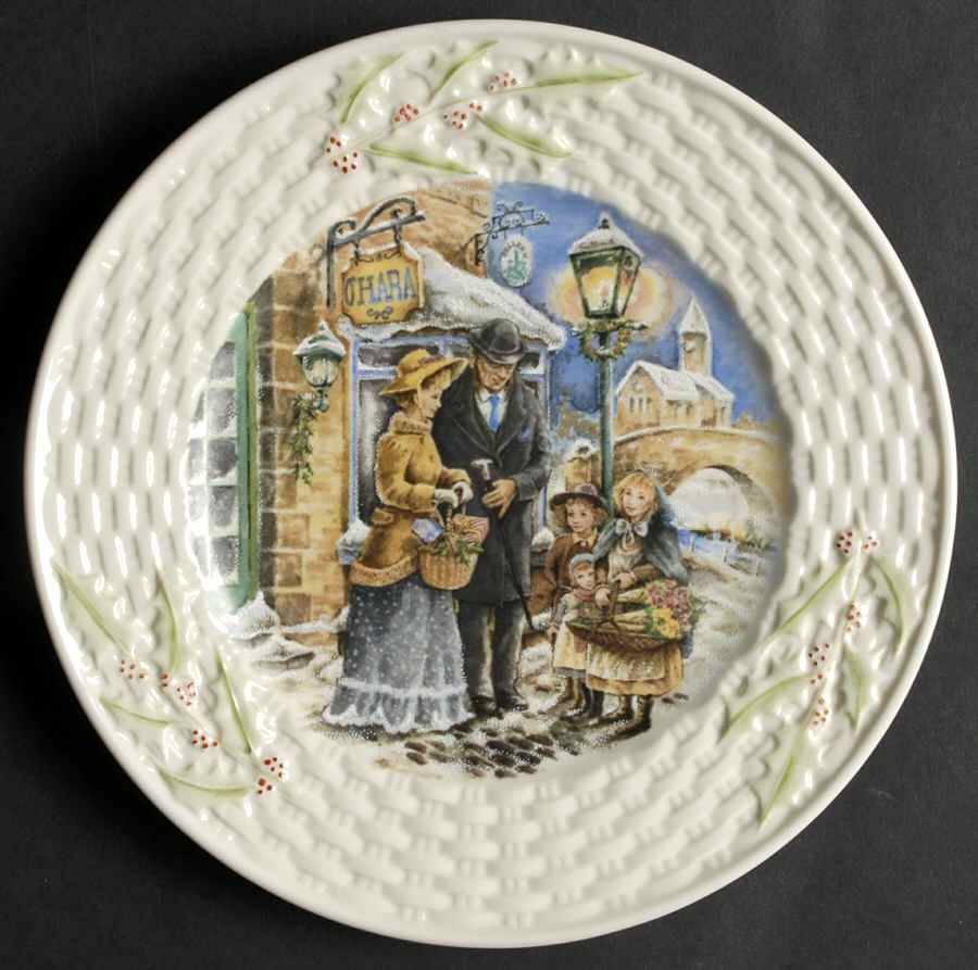 Holiday Scenes in Ireland Bearing Gifts - No Box by Belleek Pottery (Ireland)-1