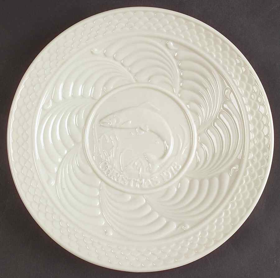 Irish Wildlife A Leaping Salmon - With Box by Belleek Pottery (Ireland)-1