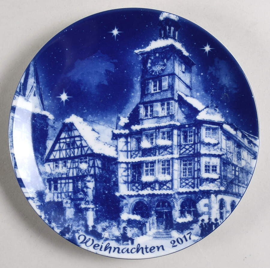 German Christmas Plates 2017 Christmas Plate - German - No Box Nb48a by Berlin Design-1