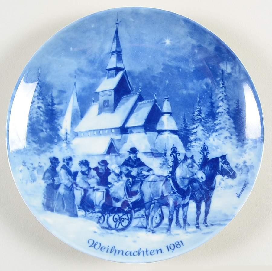 German Christmas Plates Christmas In Hahnenklee-German Version - No Box by Berlin Design-1
