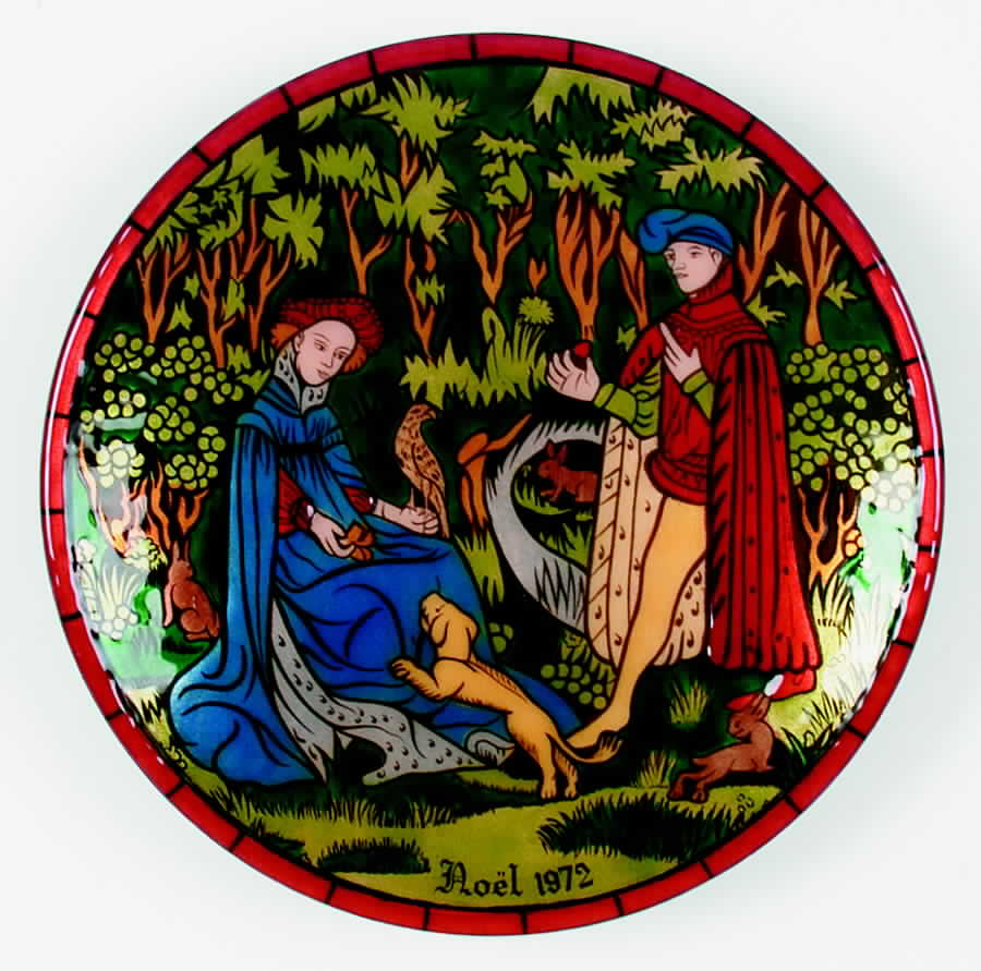 Jean-Paul Loup Christmas Plates  Noel - Boxed by Betourne Studios-1