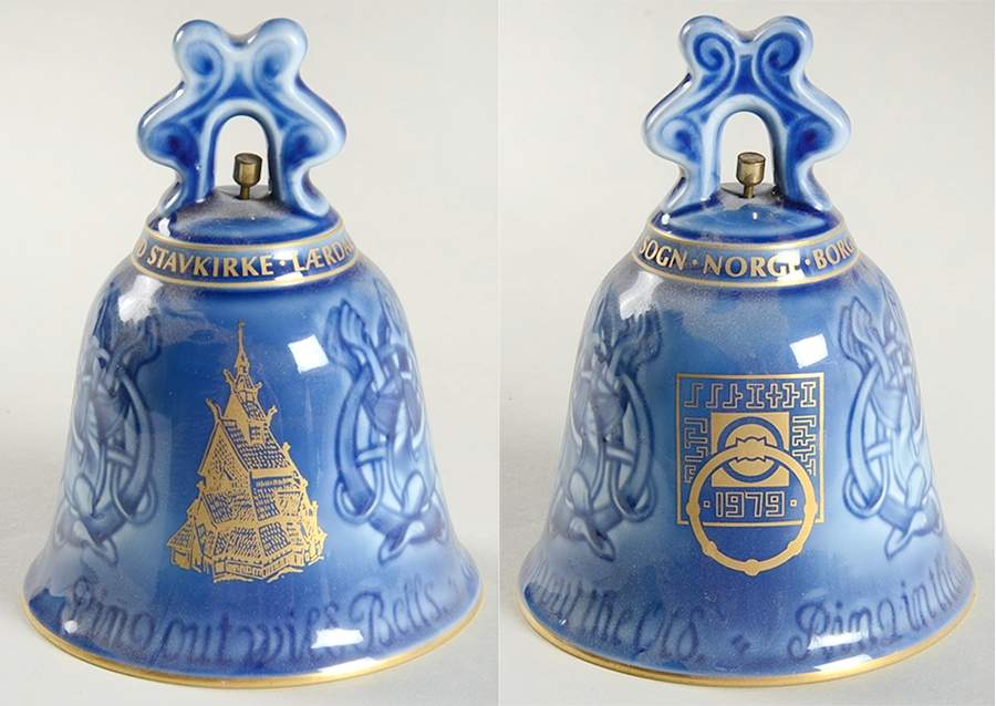 Famous Churches Annual Bell Borgund Stave Church  - Boxed by Bing & Grondahl-1