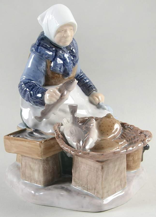Occupations Fish Market - No Box by Bing & Grondahl-1