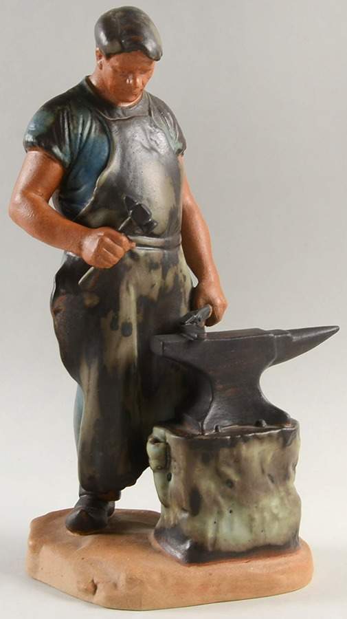 Occupations Blacksmith-Stoneware - No Box by Bing & Grondahl-1