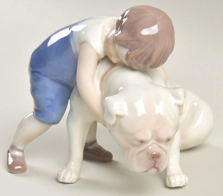 Children with Animals Two Friends - No Box by Bing & Grondahl-1