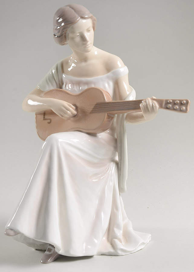 Occupations Woman With Guitar - No Box by Bing & Grondahl-1