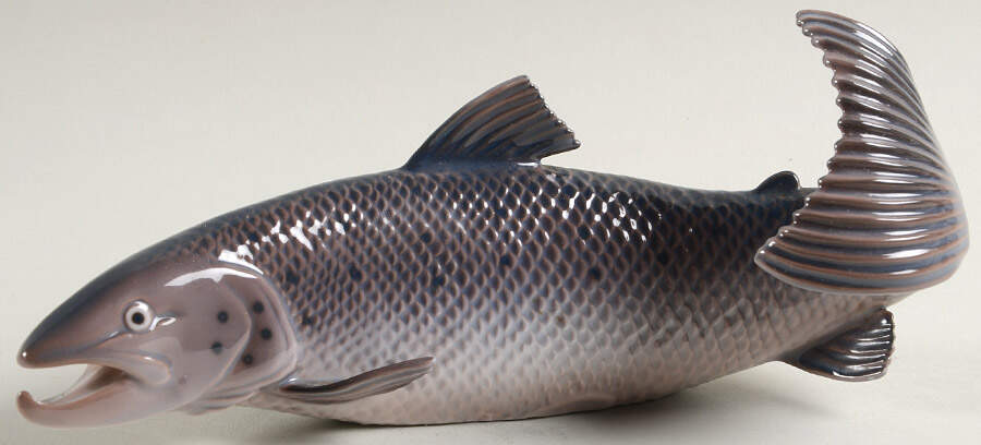 Animals-Aquatic Salmon Trout - No Box by Bing & Grondahl-1