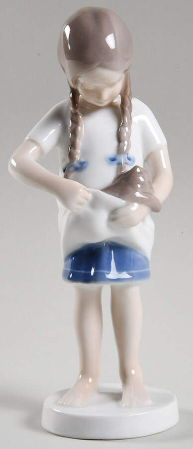 Children with Animals Little Mother - No Box by Bing & Grondahl-1