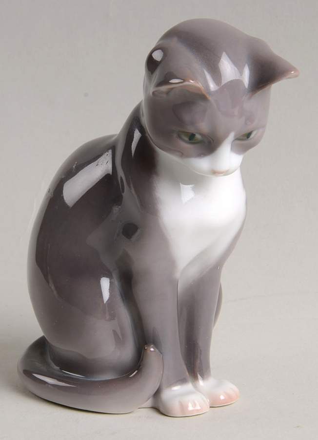 Cats Gray Cat - No Box by Bing & Grondahl-1