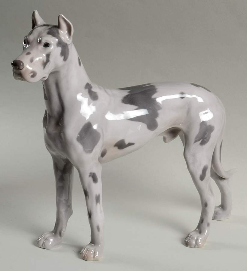 Dogs Great Dane Standing - No Box by Bing & Grondahl-1