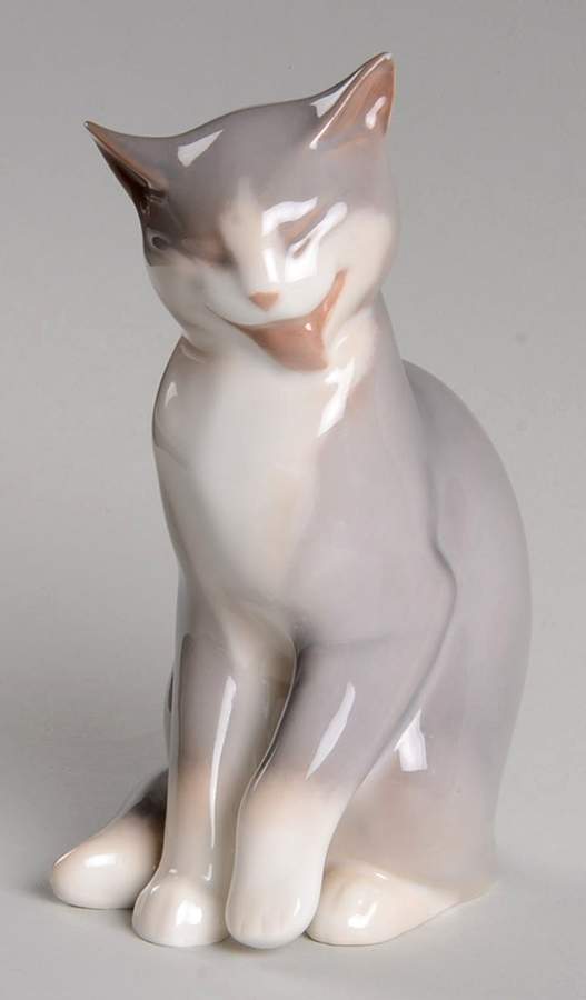 Cats Gray Cat - No Box by Bing & Grondahl-1