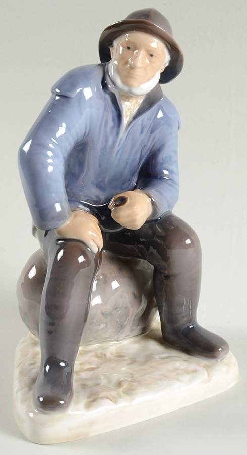 Occupations Old Fisherman - No Box by Bing & Grondahl-1