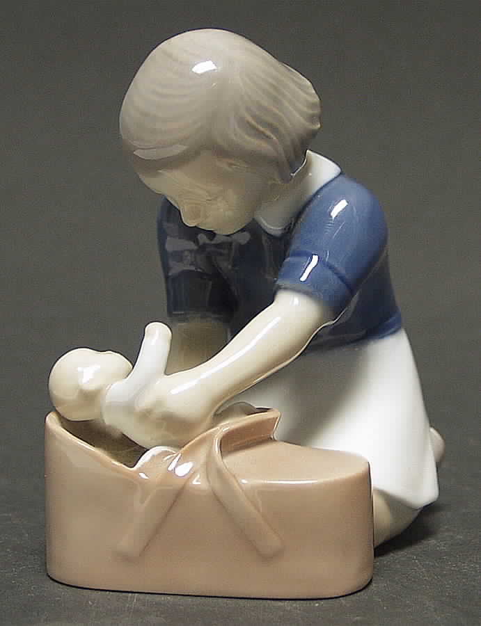 Children Motherly Care - No Box by Bing & Grondahl-1