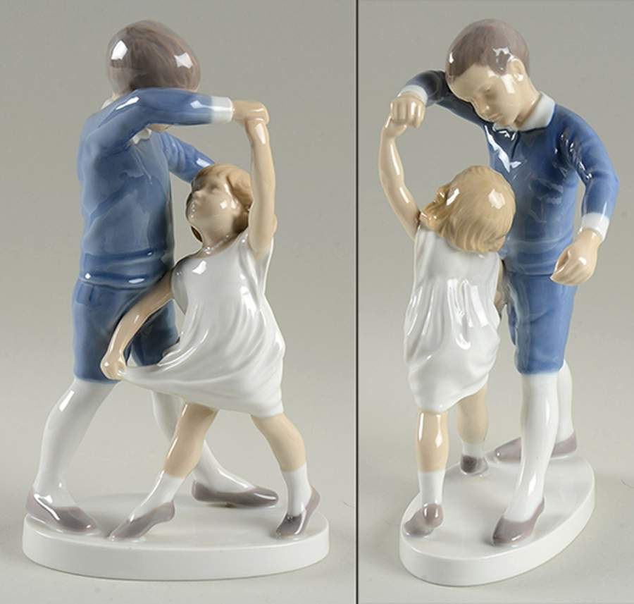 Children Dancing School - No Box by Bing & Grondahl-1