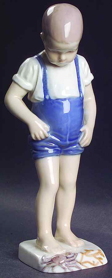 Children Boy With Crab - No Box by Bing & Grondahl-1
