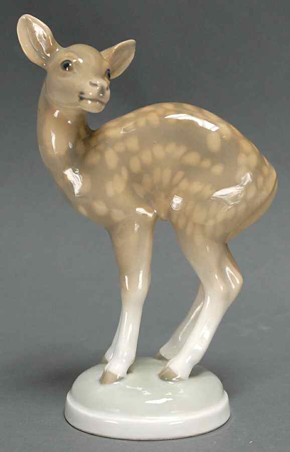 Animals-Wildlife Deer On Base - No Box by Bing & Grondahl-1