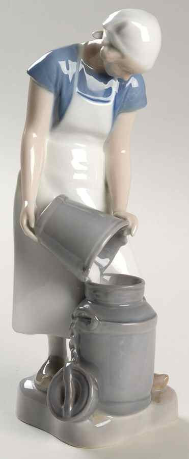 Occupations Girl With Milkcan - No Box by Bing & Grondahl-1