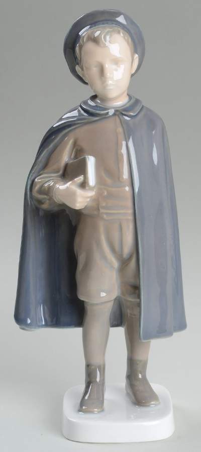 Children Boy In Cloak - No Box by Bing & Grondahl-1