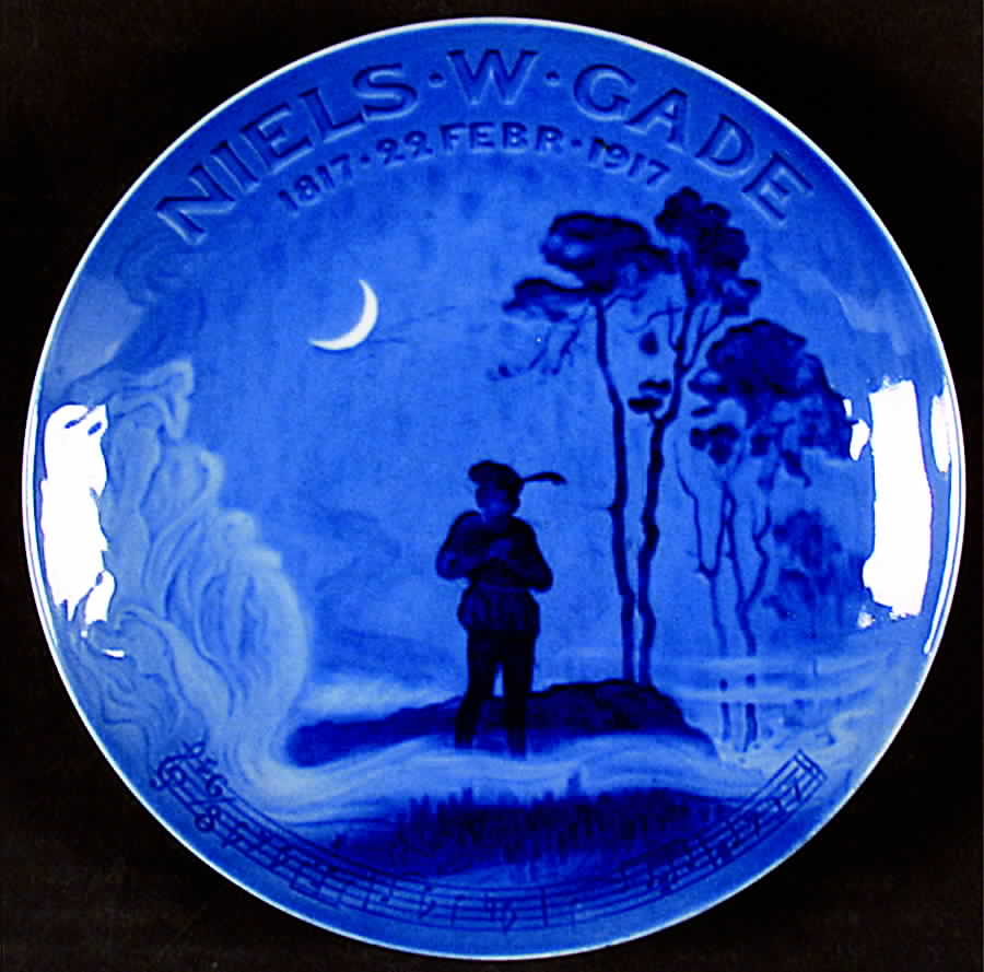 Commemorative Plates 100th Year Anniversery Niels W. Gade - No Box by Bing & Grondahl-1