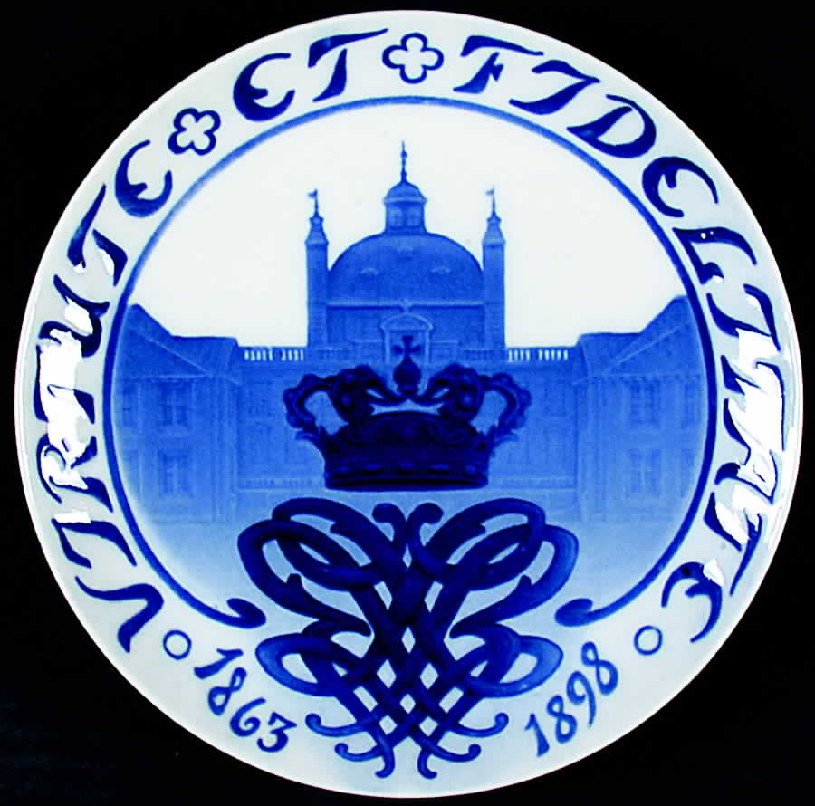 Commemorative Plates King Christian Ix-35th Year - No Box by Bing & Grondahl-1