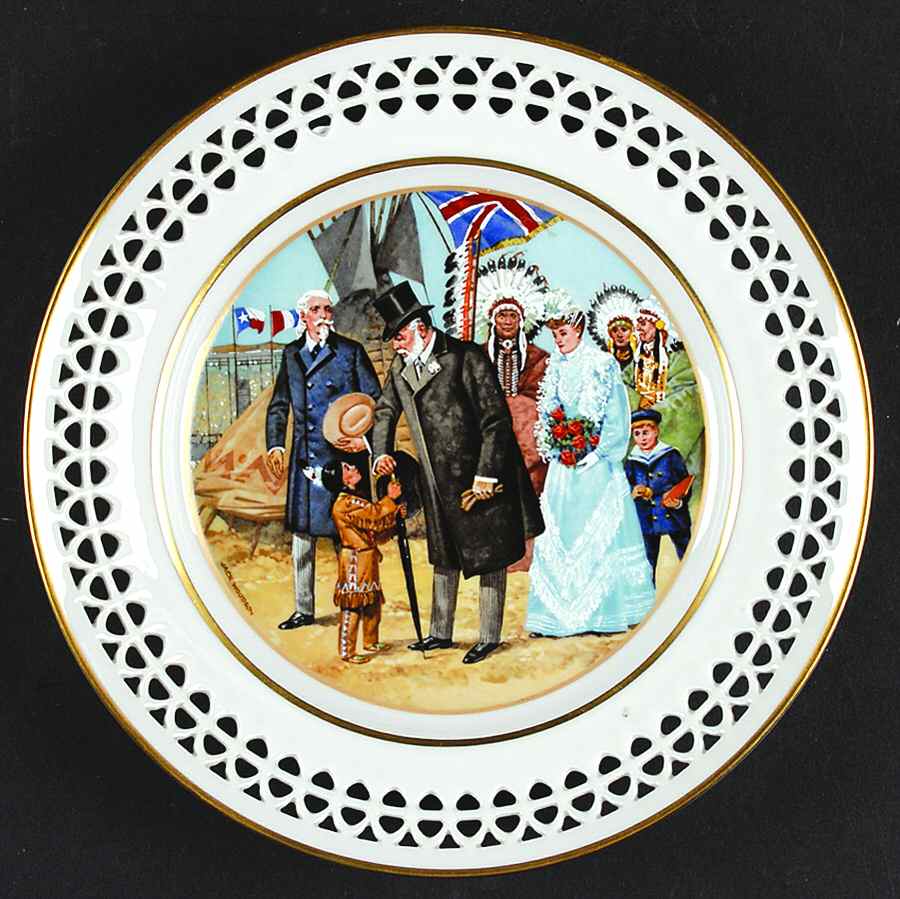 Buffalo Bills Wild West Show Royal Visit - No Box by Bing & Grondahl-1