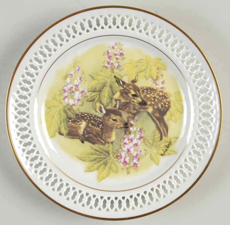Mothers Day Plate-New Generation The Fawns - No Box by Bing & Grondahl-1