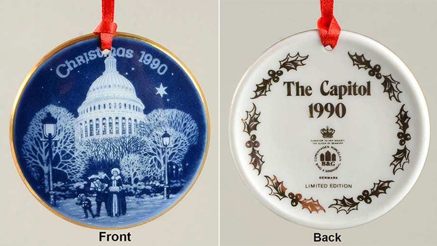 Christmas In America Evening At The Capitol - No Box by Bing & Grondahl-1