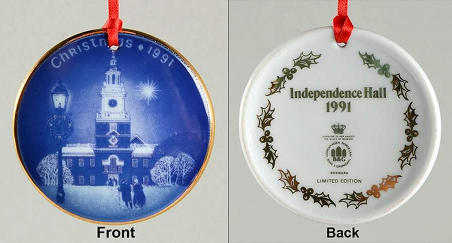 Christmas In America Independence Hall - Boxed by Bing & Grondahl-1
