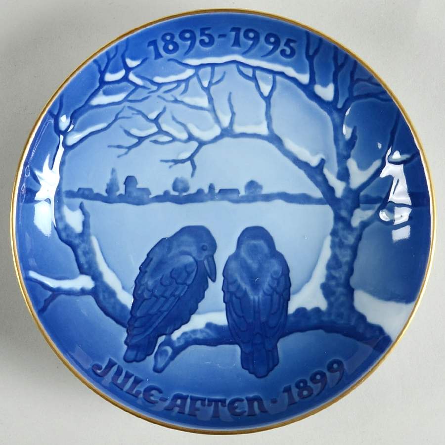 Centennial Christmas Plate Crows At Christmas - No Box by Bing & Grondahl-1