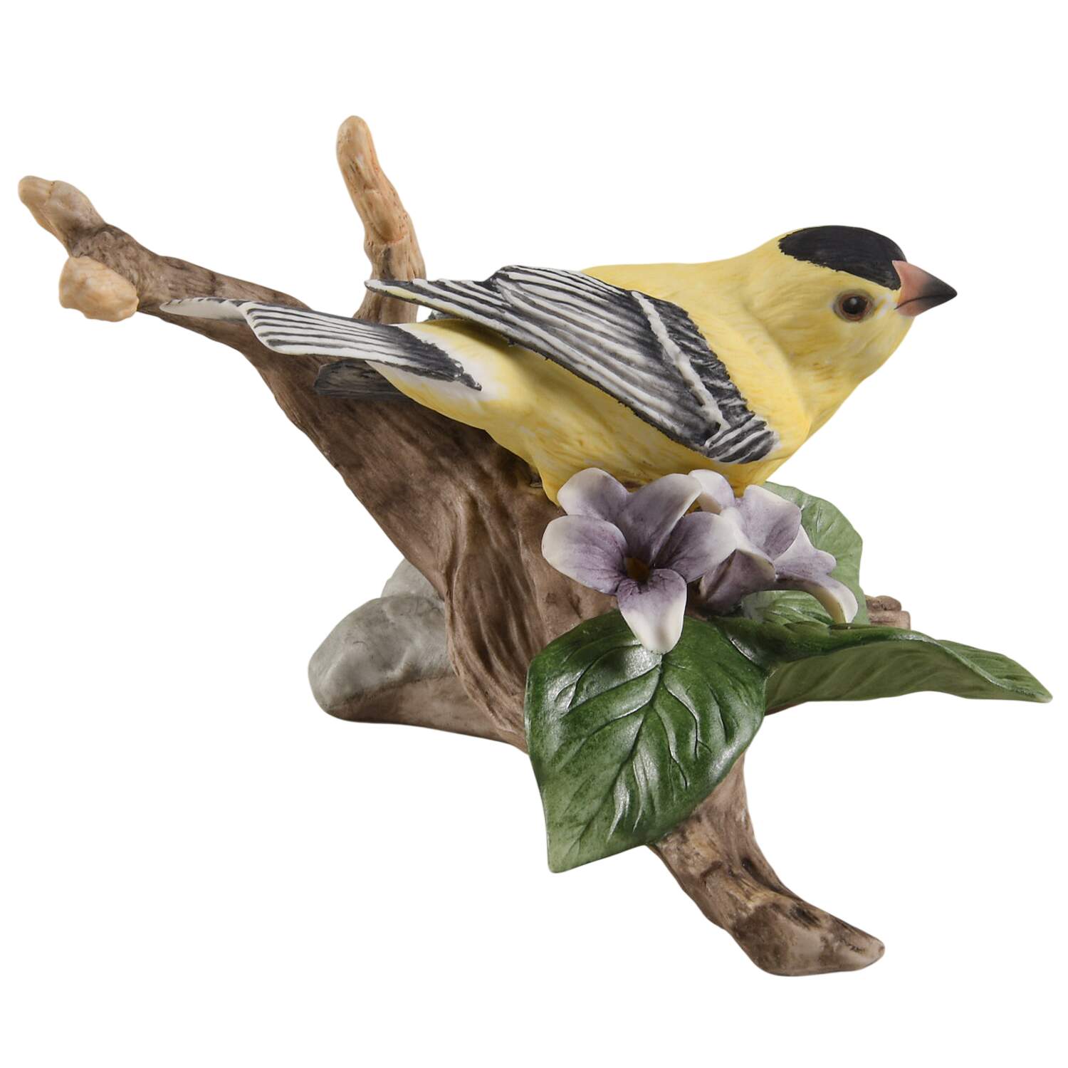 Boehm Birds Goldfinch With  Violets - No Box by Boehm-1