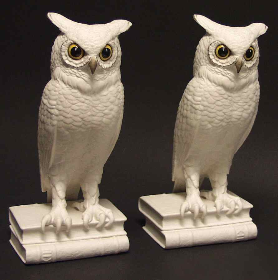 Boehm Birds Owl Bookends-Pair - No Box by Boehm-1