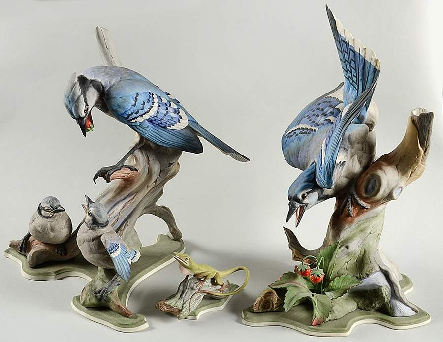 Boehm Birds Blue Jays-Set Of 3 - No Box by Boehm-1