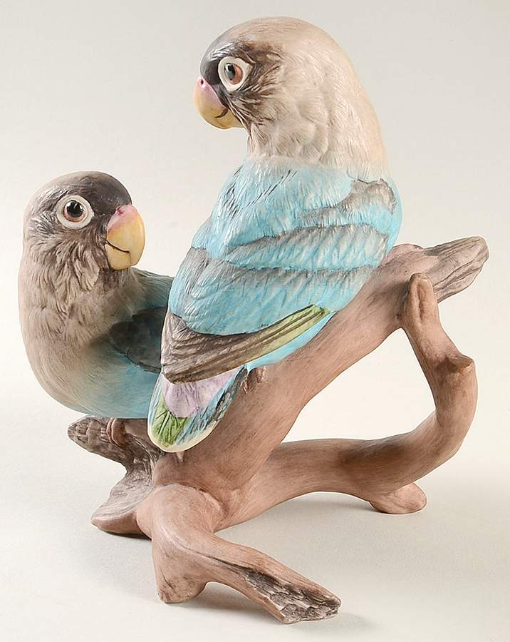Boehm Birds Baby Lovebirds-Blue - No Box Nb98a by Boehm-1