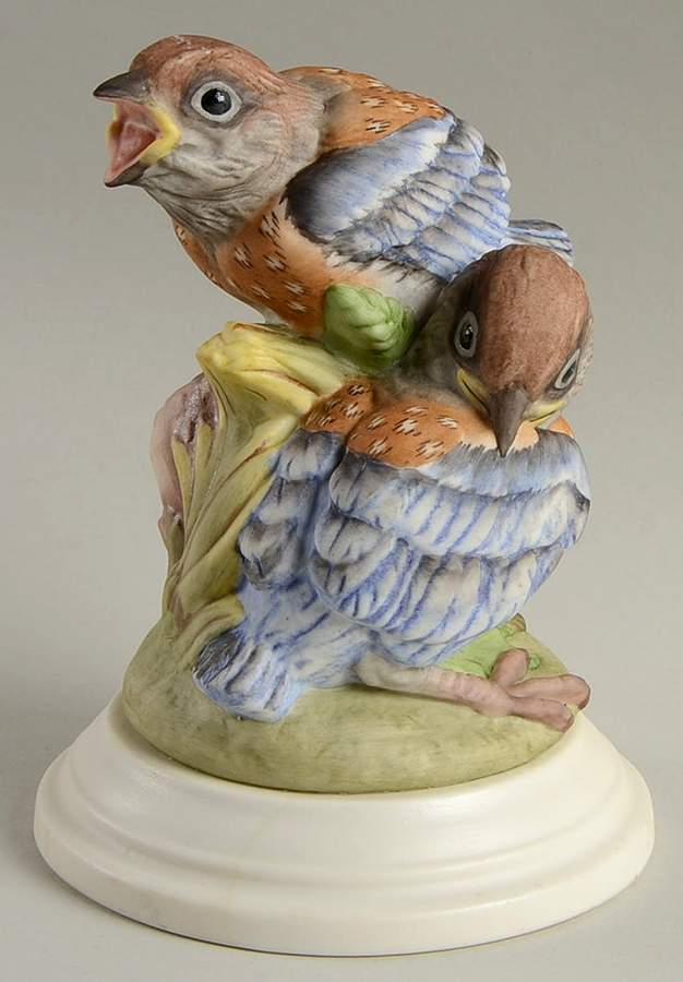 Boehm Birds Fledgling Western Bluebirds - No Box by Boehm-1