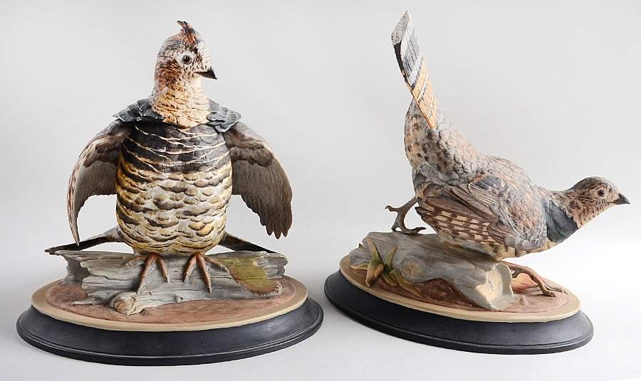 Boehm Birds Ruffed Grouse-Pair - No Box by Boehm-1