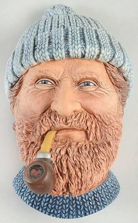 Character Head Plaques Fisherman - No Box by Bossons-1