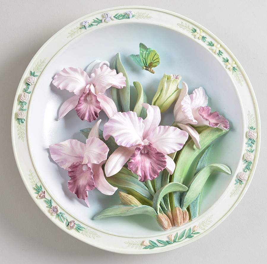 Lena Liu's Beautiful Garden Orchid Garden - No Box by Bradford Exchange-1