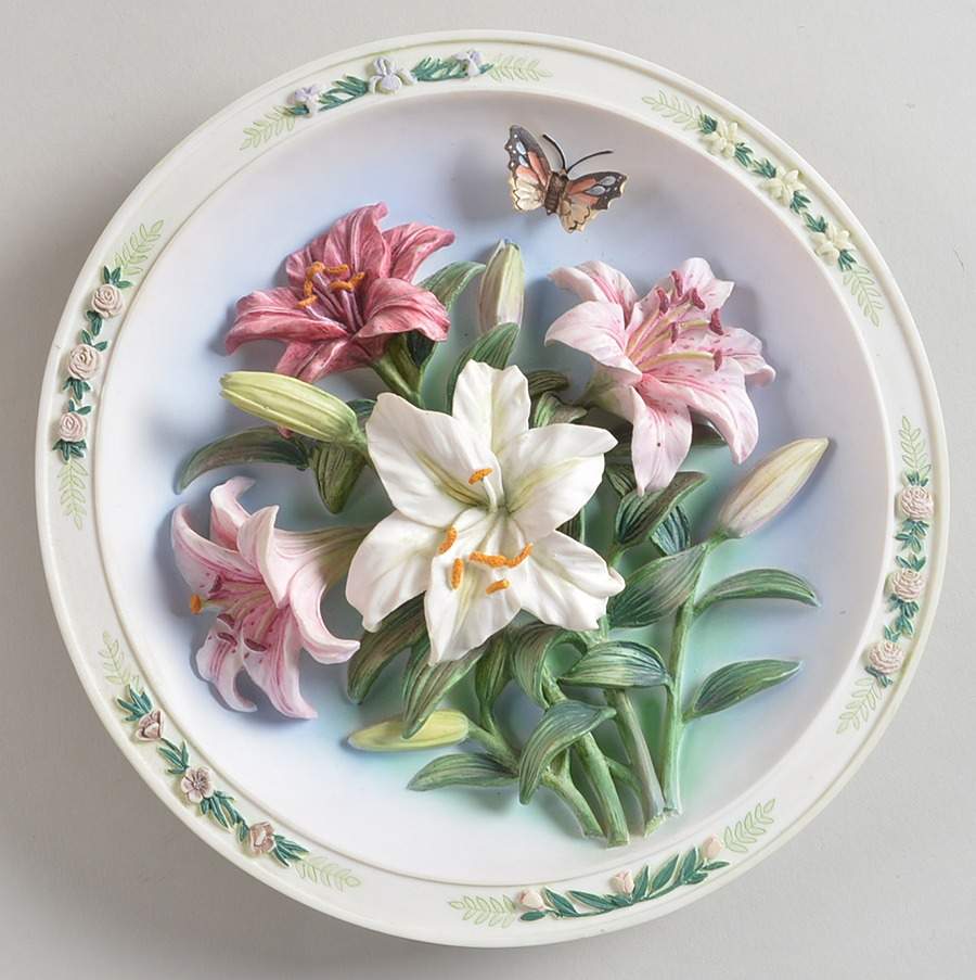 Lena Liu's Beautiful Garden Lily Garden - No Box by Bradford Exchange-1