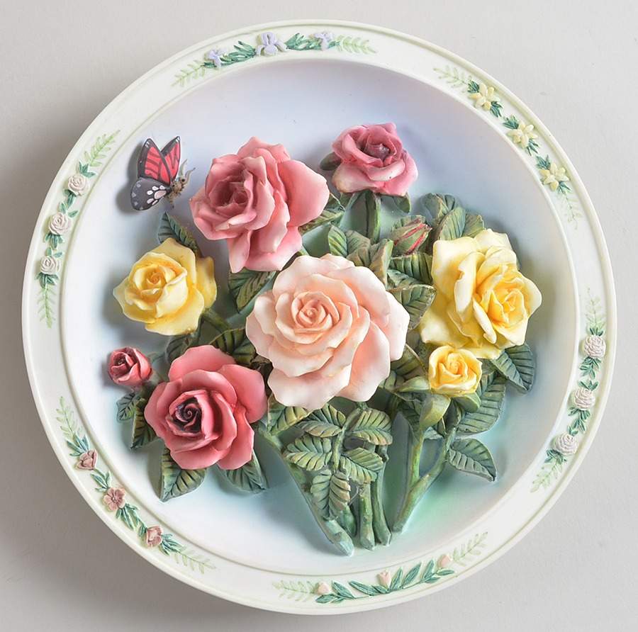 Lena Liu's Beautiful Garden Rose Garden - No Box by Bradford Exchange-1