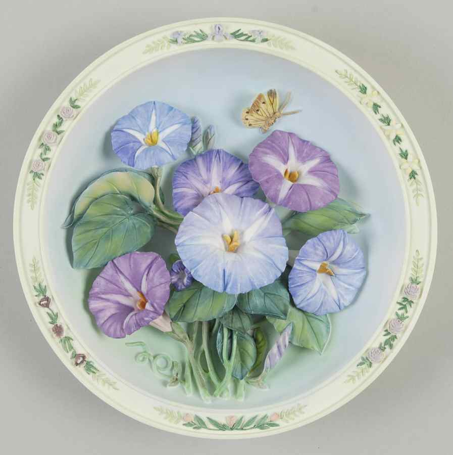Lena Liu's Beautiful Garden Morning Glory Garden - No Box by Bradford Exchange-1