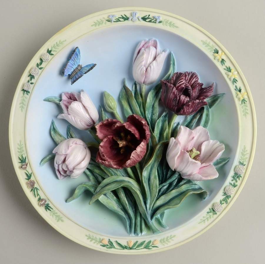 Lena Liu's Beautiful Garden Tulip Garden - No Box by Bradford Exchange-1