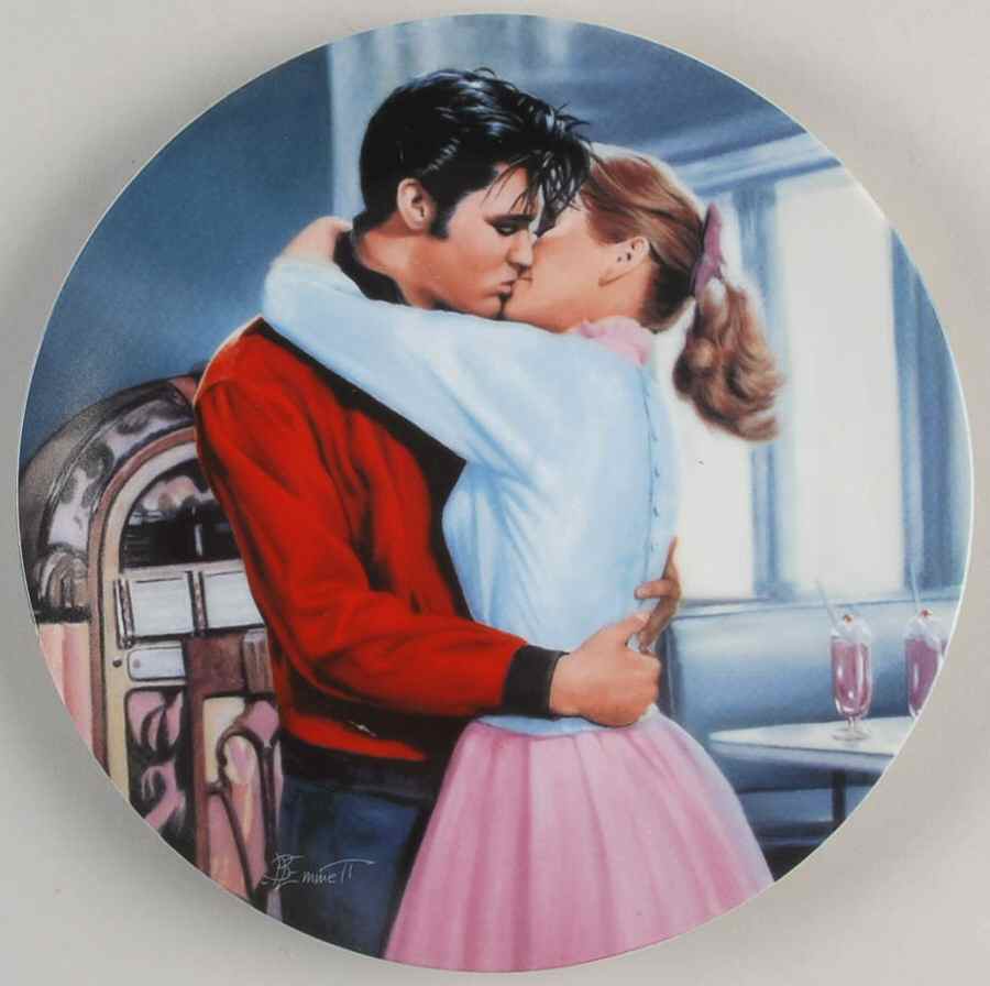 Elvis:Young And Wild Kissing Elvis - Boxed by Bradford Exchange-1