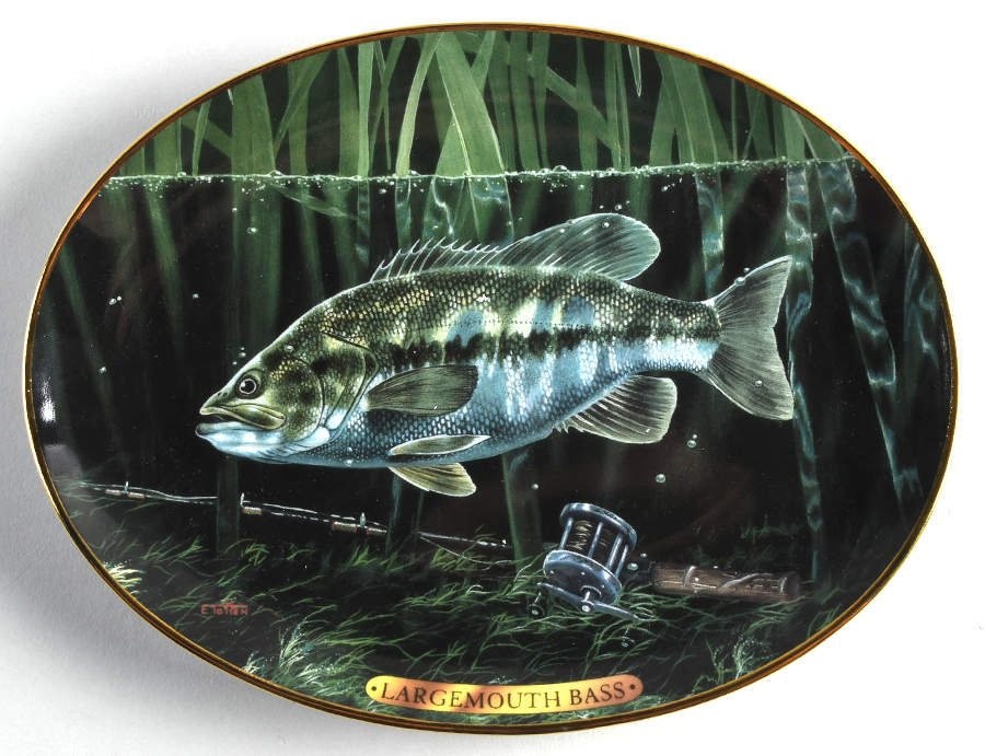 Freshwater Game Fish of North America Largemouth Bass - No Box by Bradford Exchange-1