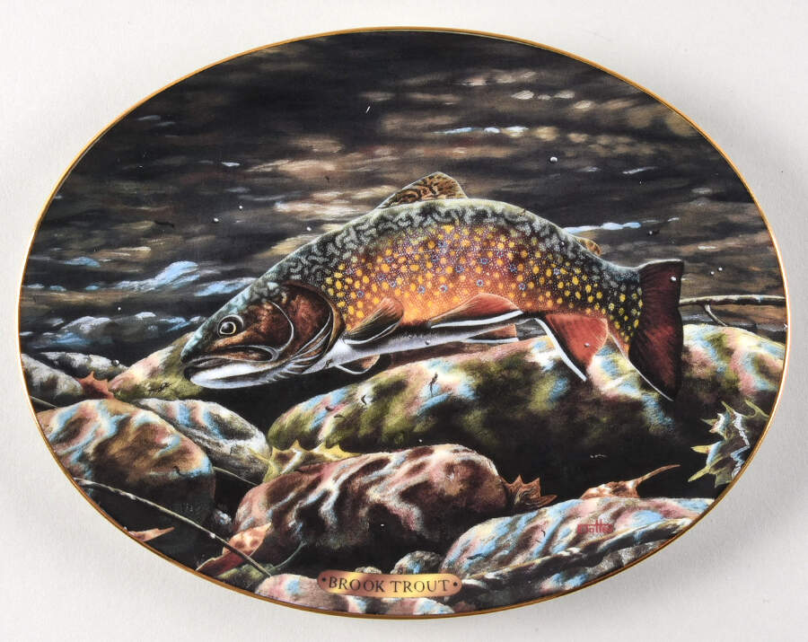 Freshwater Game Fish of North America Brook Trout - No Box by Bradford Exchange-1