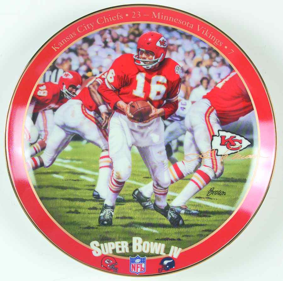 Great Superbowl Quarterbacks Len Dawson:Most Valuable Chief - No Box by Bradford Exchange-1