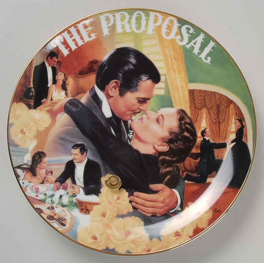Gone with The Wind-Musical Treasures The Proposal - No Box by Bradford Exchange-1