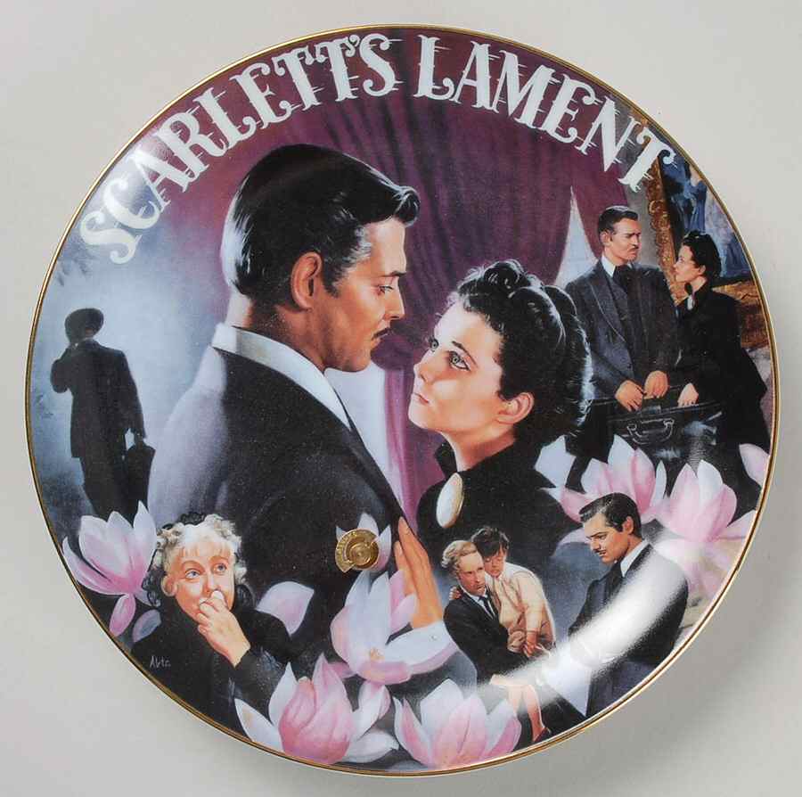 Gone with The Wind-Musical Treasures Scarlett's Lament - No Box by Bradford Exchange-1