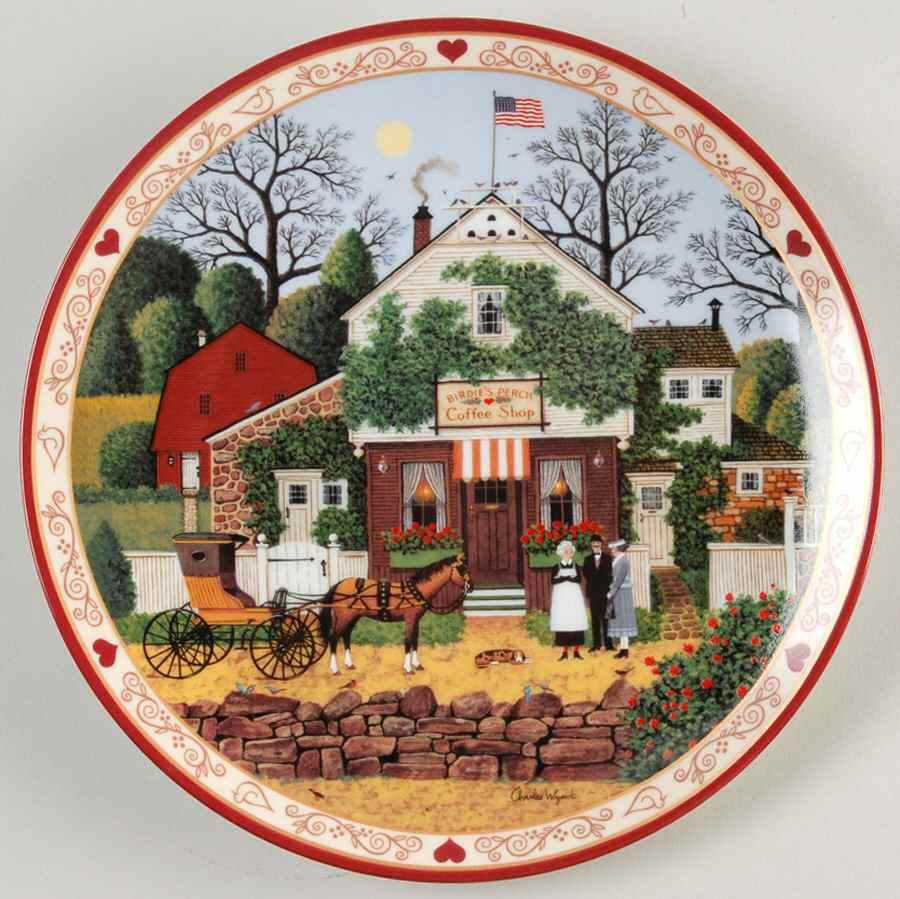 Hometown Memories Small Talk At Birdies Perch - No Box by Bradford Exchange-1